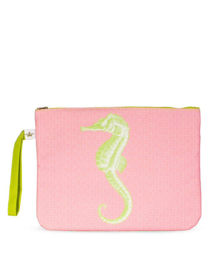 The Royal Standard Seahorse Wet/Dry Bag | Pink/Green