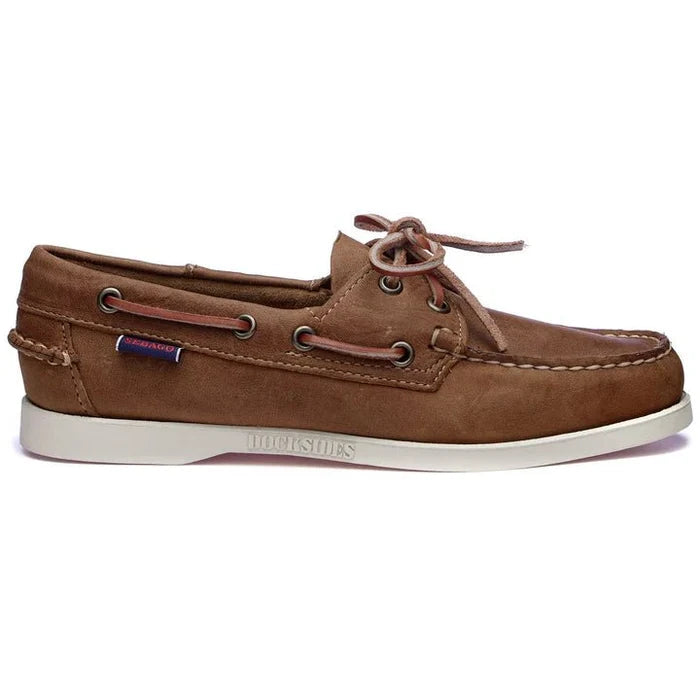 Sebago - Brown Tan Docksides Portland Crazy H Woman - Kalifornia Jean Bar