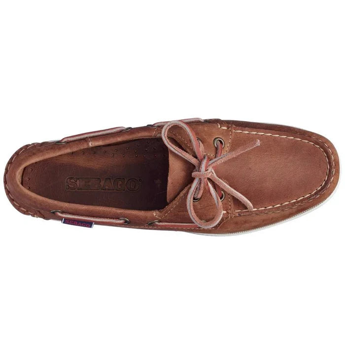 Sebago - Brown Tan Docksides Portland Crazy H Woman - Kalifornia Jean Bar