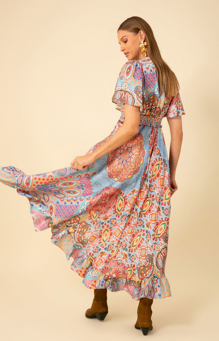 Serena Hi-Lo Dress, color_blue