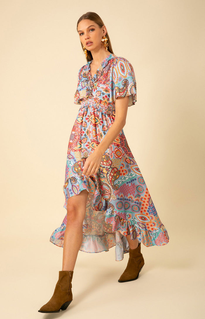 Serena Hi-Lo Dress, color_blue