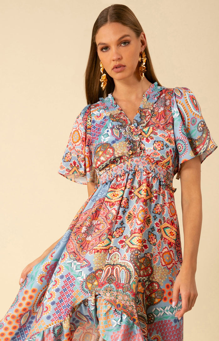 Serena Hi-Lo Dress, color_blue