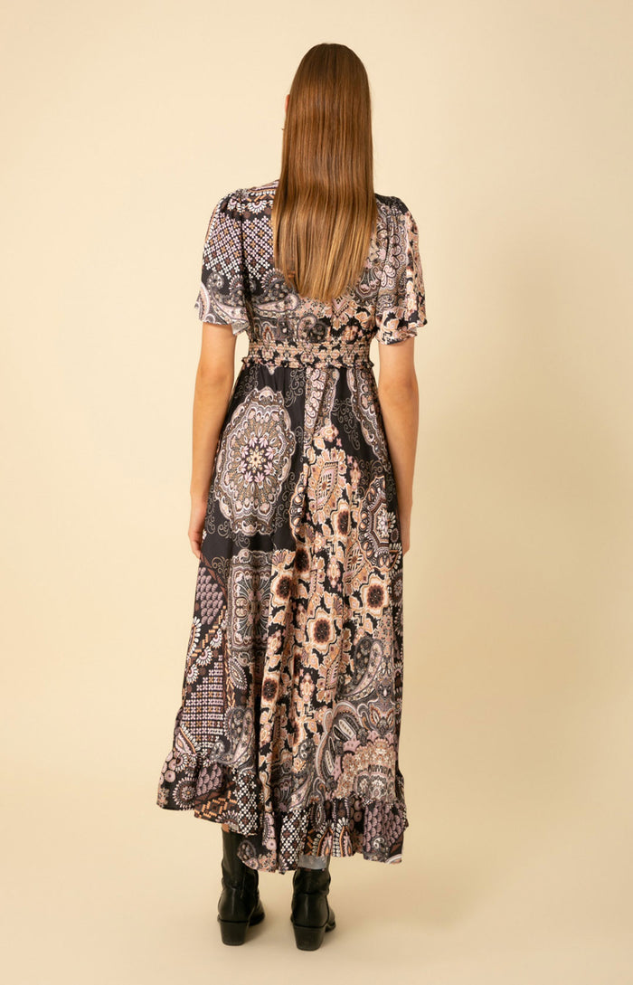 Serena Hi-Lo Dress, color_black