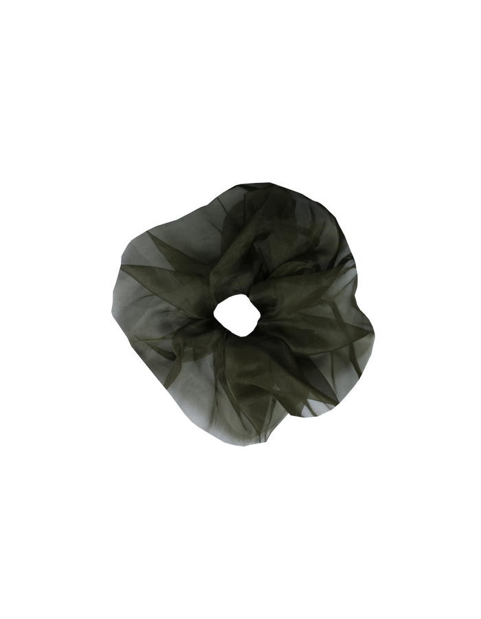 SESAME SILK SCRUNCHIE JETTA GREEN