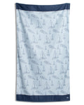 The Royal Standard Set Sail Giant Beach Towel | Light Blue/Navy