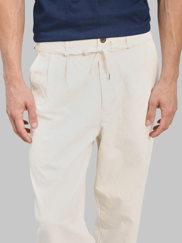 Seuvas 10oz Canvas Tapered 2 Tuck Pants Natural waist