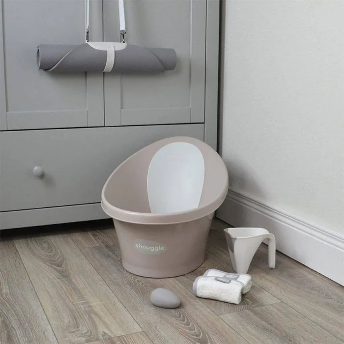 Shnuggle Newborn Baby Bath with Plug - Taupe - ebebek - Black Friday