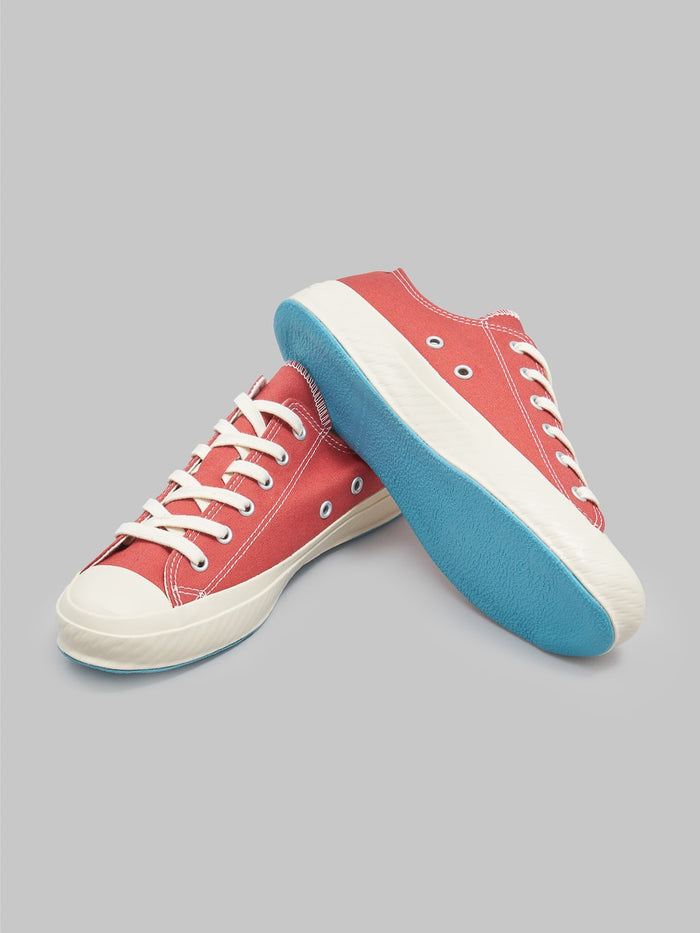 Shoes Like Pottery 01JP Low Sneaker Red blue rubber sole