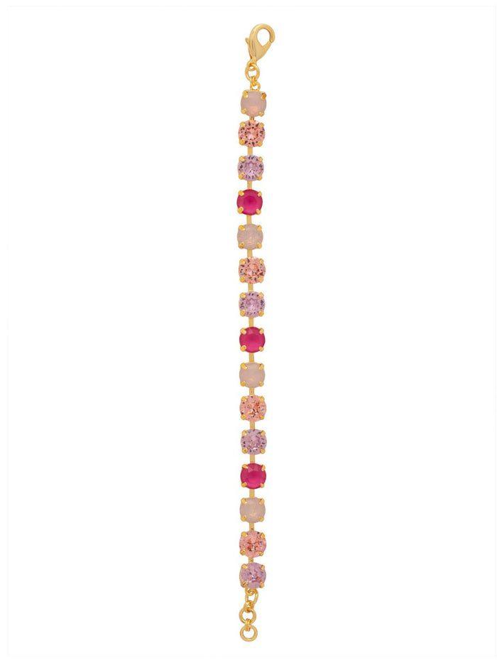 Sienna Tennis Bracelet - Pink