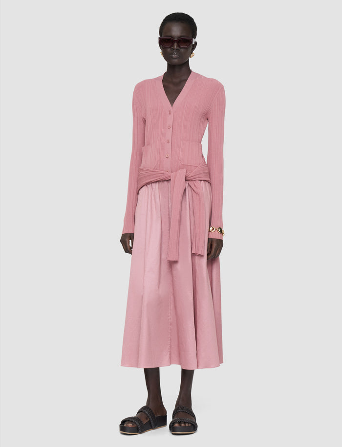 Sinai Plissé Knit Cardigan