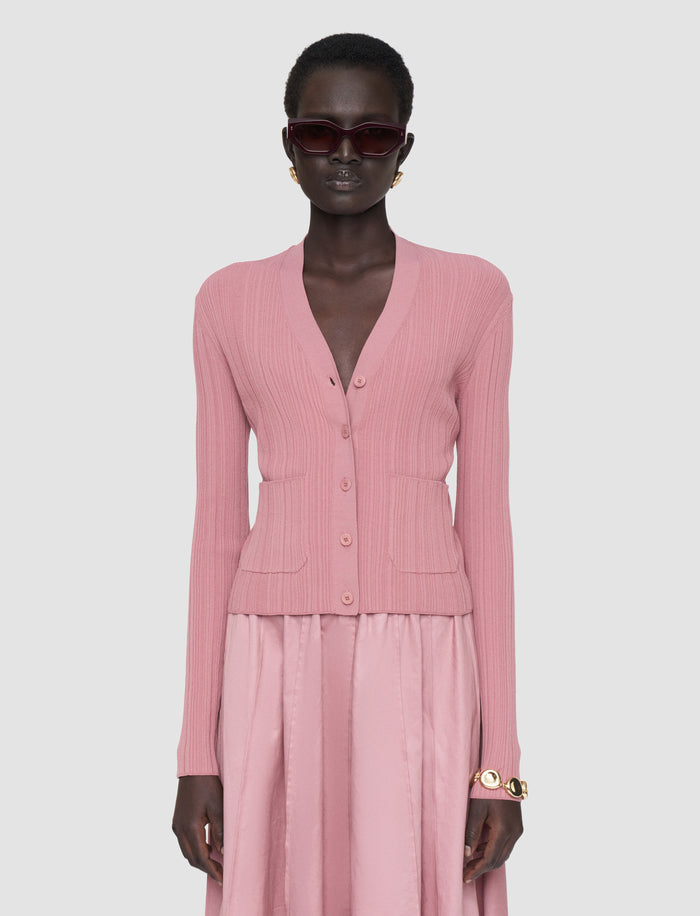 Sinai Plissé Knit Cardigan