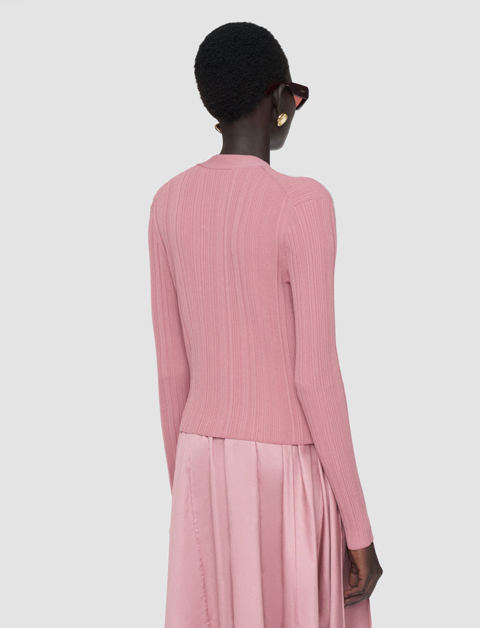 Sinai Plissé Knit Cardigan