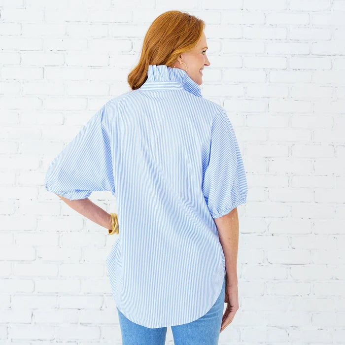 Sissy Stripe Top Blue