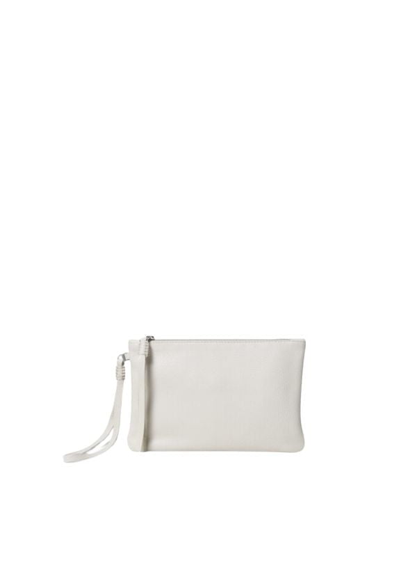 Pochette Callista Crafts Slim Pochette Grained Leather Ivory O/S / Ivory Apoella