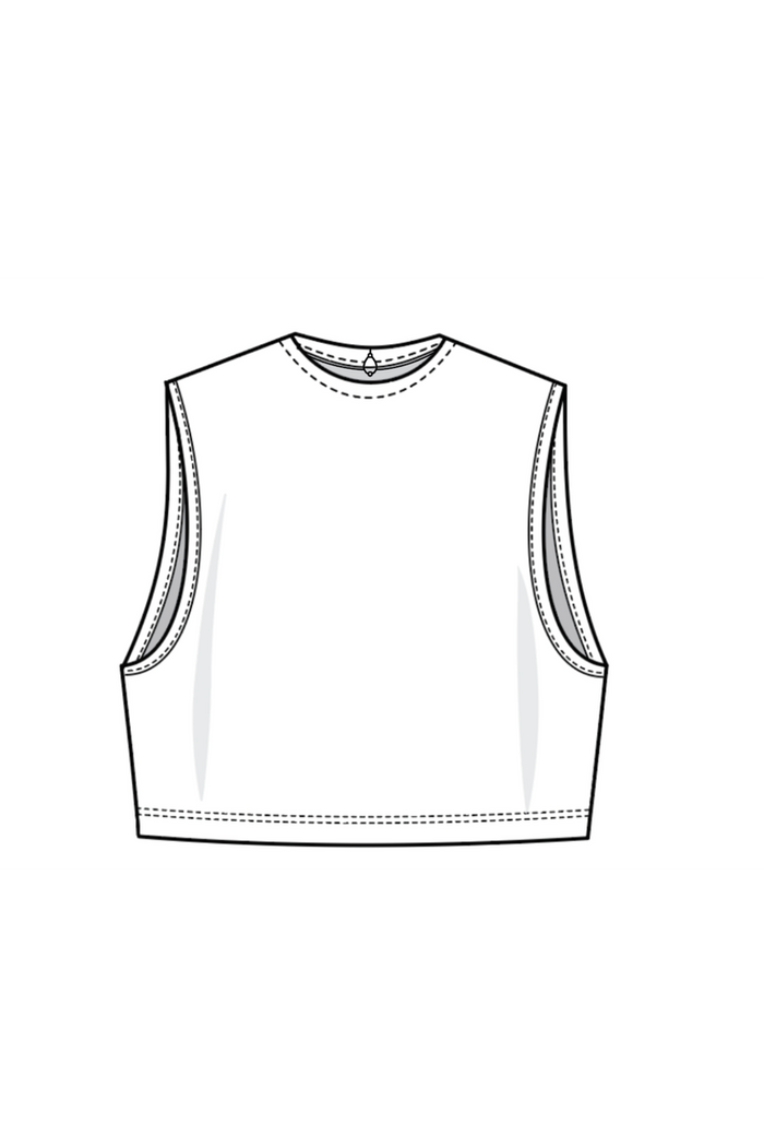 Slimit Adjble crop Slvless SLM2653