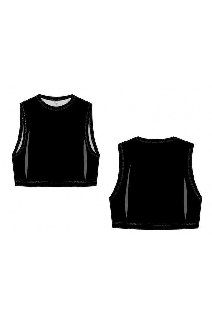 Slimit Bamboo Crop Pull On Sleeves Necklastic SLM2579