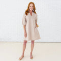 Sloane Dress Khaki Stripe