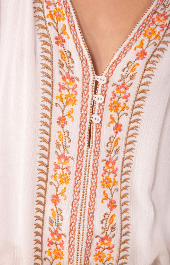 Sloane Embroidered Top, color_beige