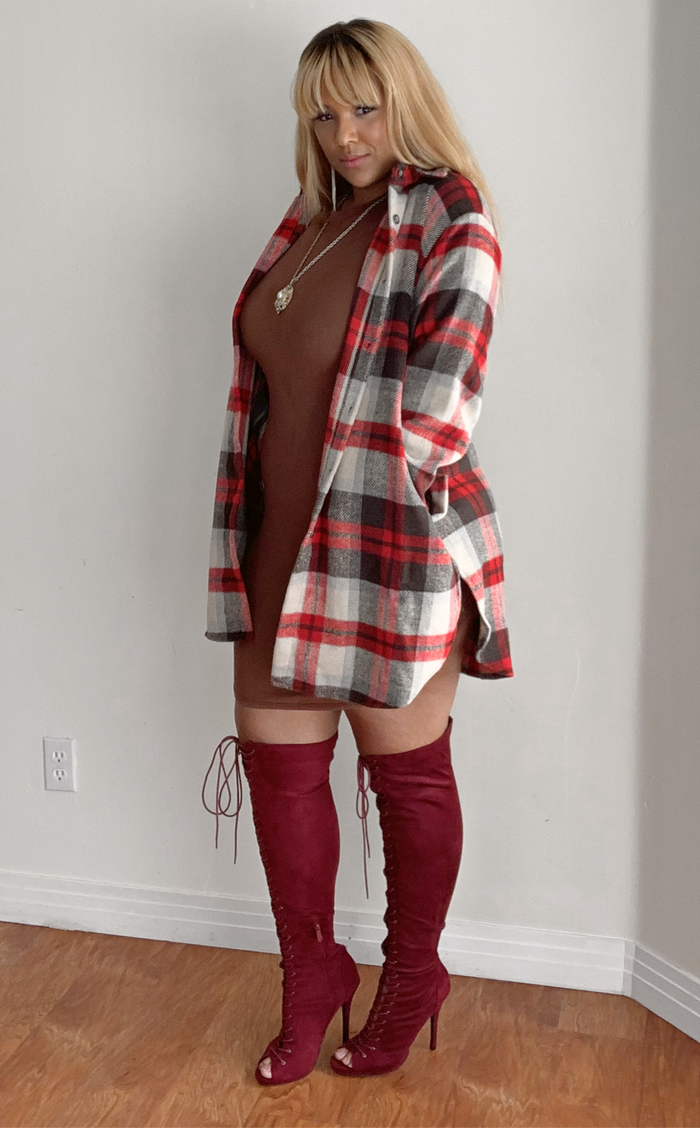 So Fire Plaid Shacket image 0