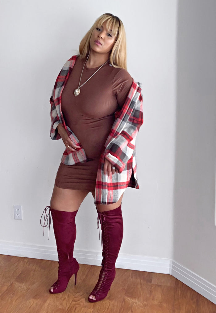 So Fire Plaid Shacket image 1