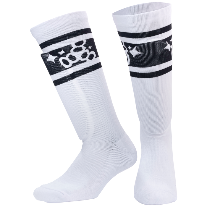 Sock Shinguards - Barbie Patin Signature Edition - Black Stripe