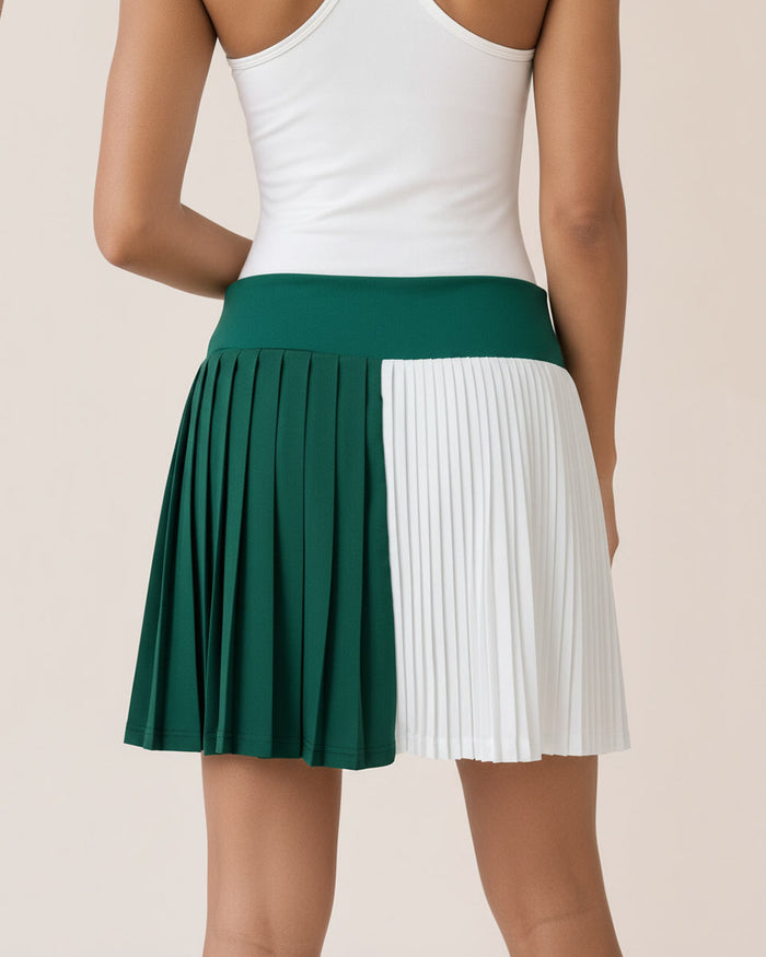 Sola Courtline Two-Tone Pleated Tennis Dress