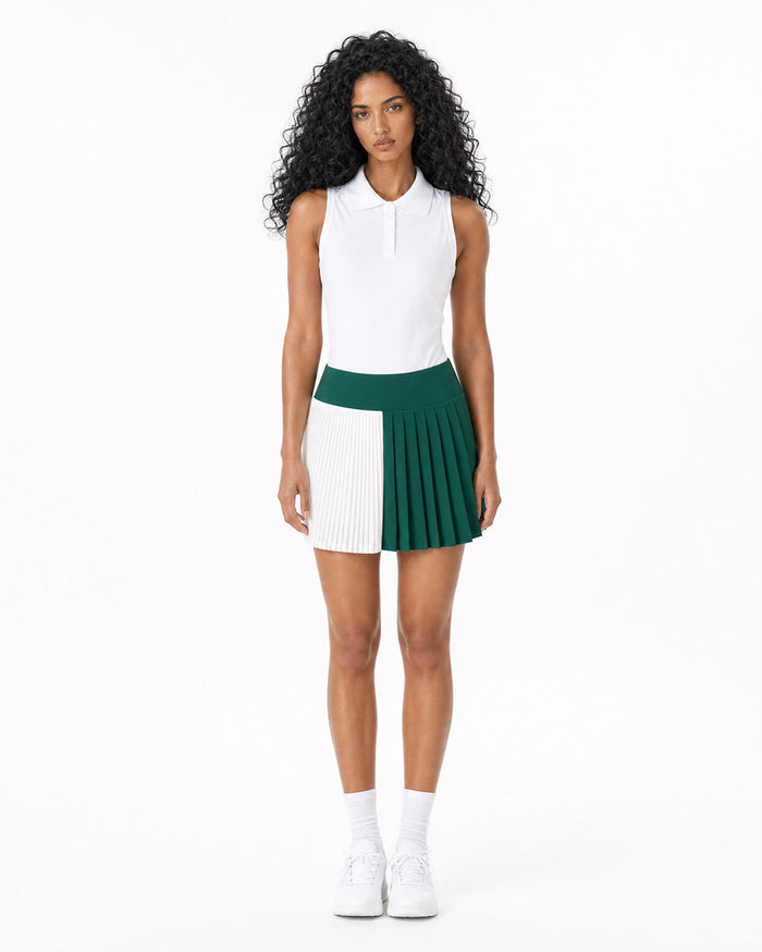 Sola Courtline Two-Tone Pleated Tennis Dress