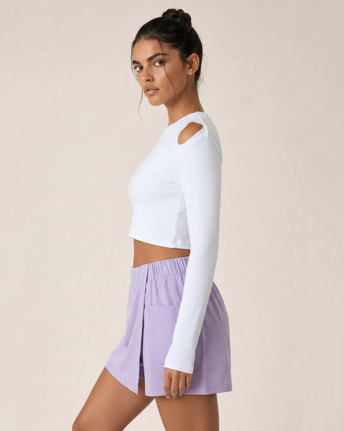 Sola Rally Cutout Crop Top