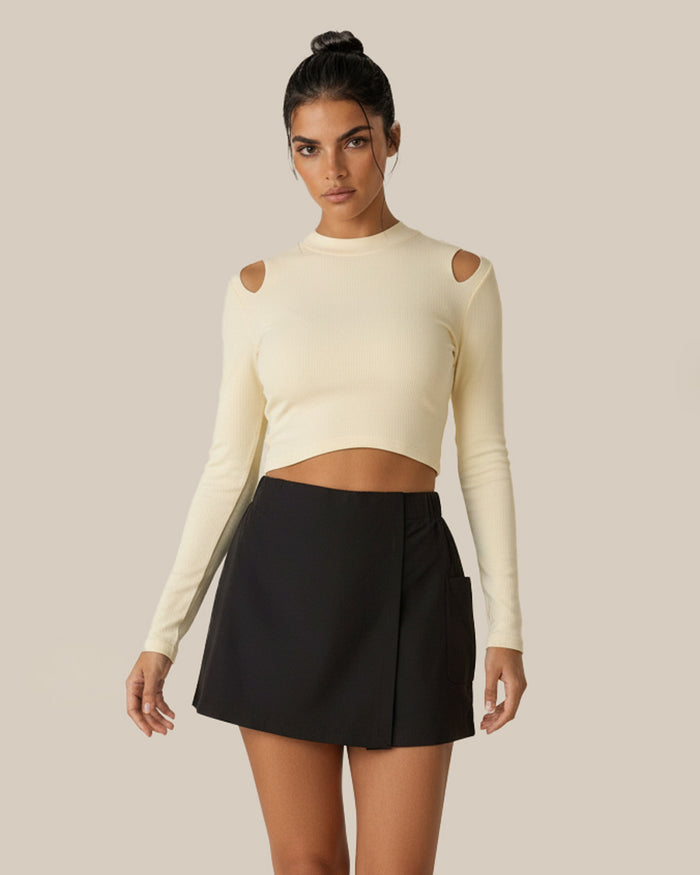 Sola Rally Cutout Crop Top