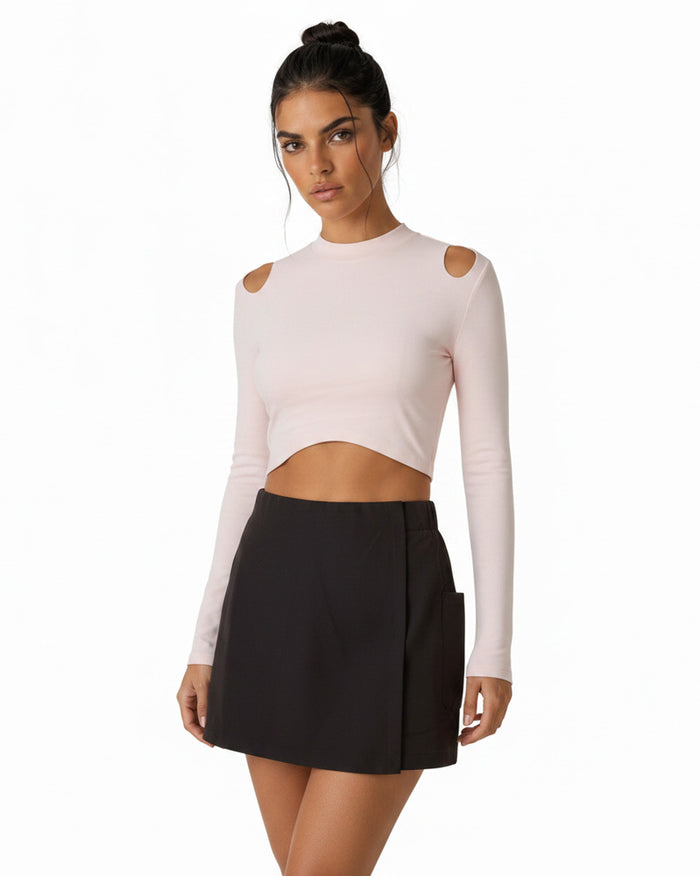 Sola Rally Cutout Crop Top
