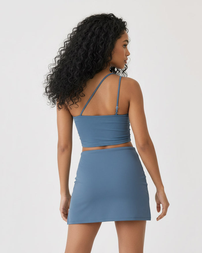 Sola Tilt One-Shoulder Crop Top