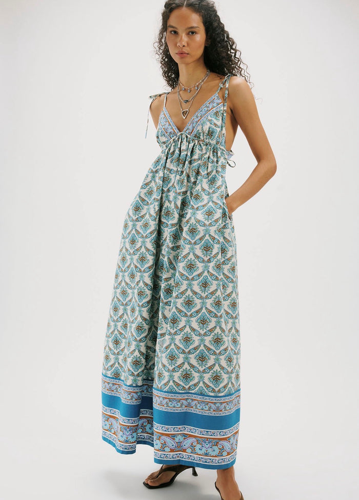 Sorrento Stroll Printed Maxi | Ivory Combo