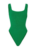 One-Piece Hunza G Square Neck Low Back One Piece Emerald O/S / Emerald Apoella