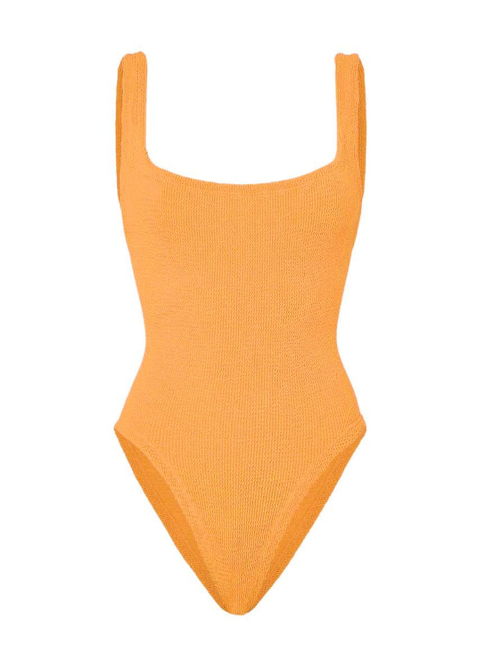 One-Piece Hunza G Square Neck Low Back One Piece Mango Sorbet O/S / Mangp Sorbet Apoella