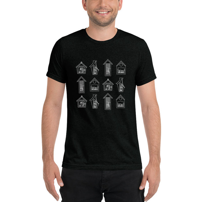 Stacked Little Library Tee Black