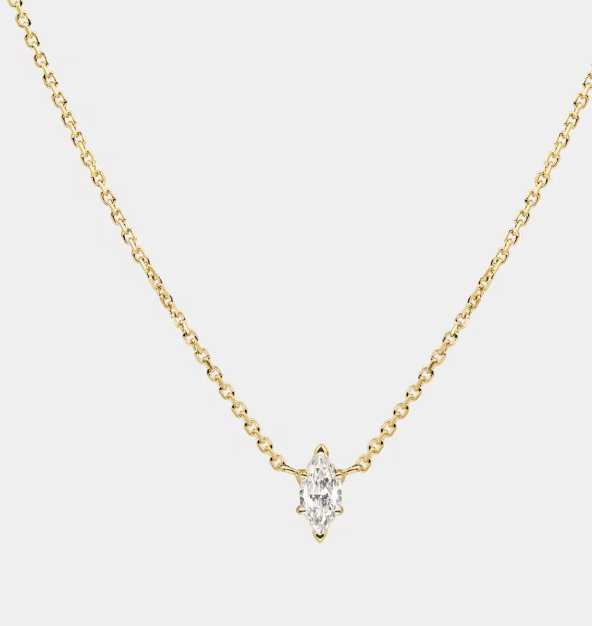 Stainless Steel 14K gold Necklace - Marquee