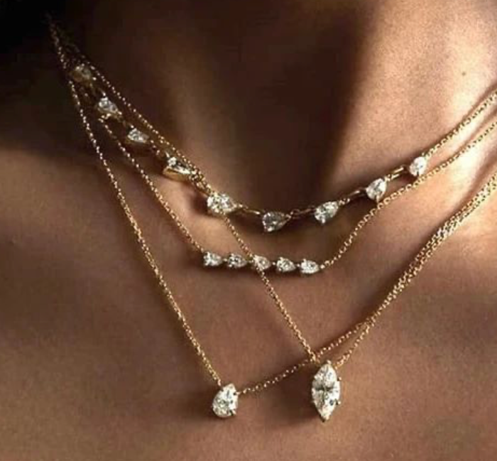 Stainless Steel 14K gold Necklace - Marquee