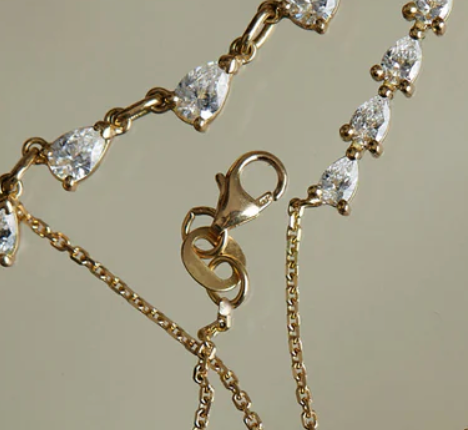 Stainless Steel 14K gold Necklace - Marquee