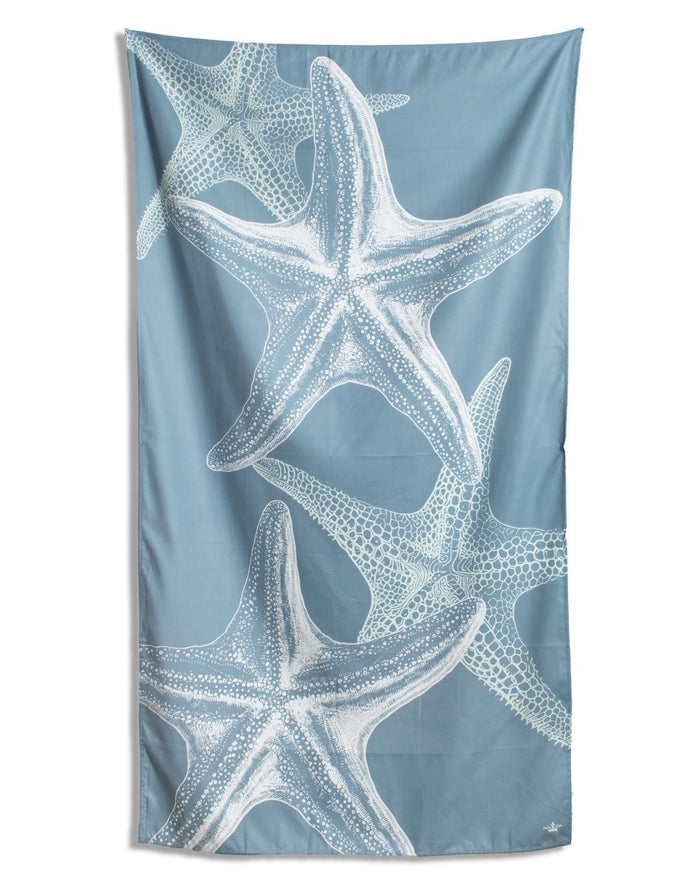The Royal Standard Starfish Giant Beach Towel | Smoke Blue/White
