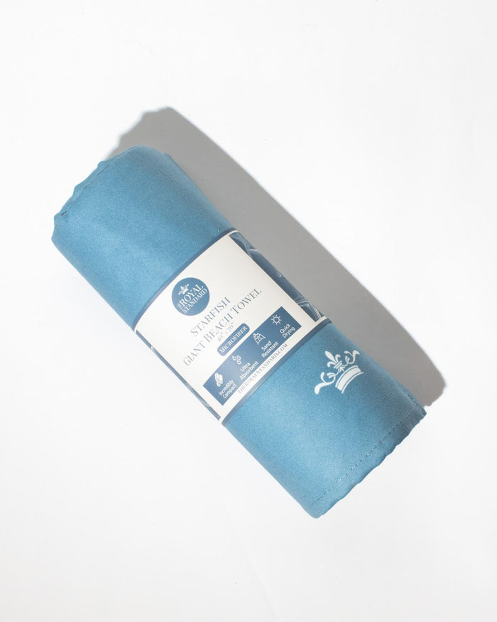 Starfish Giant Beach Towel | Smoke Blue/White