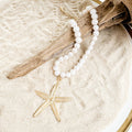 Virtue Starfish on Potato Pearl Necklace 16” with Extender