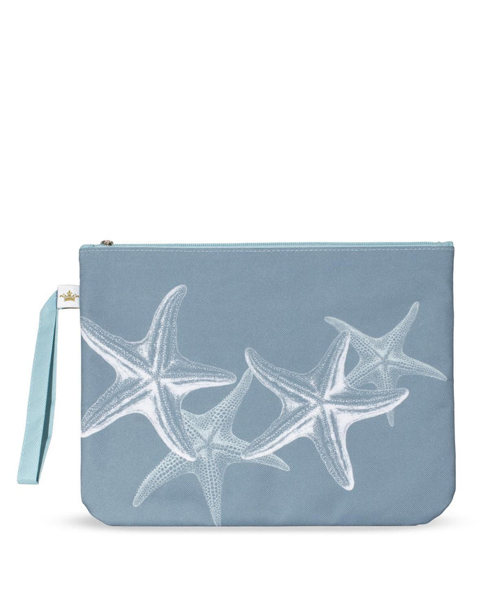 The Royal Standard Starfish Stripe Wet/Dry Bag | Smoke Blue/White
