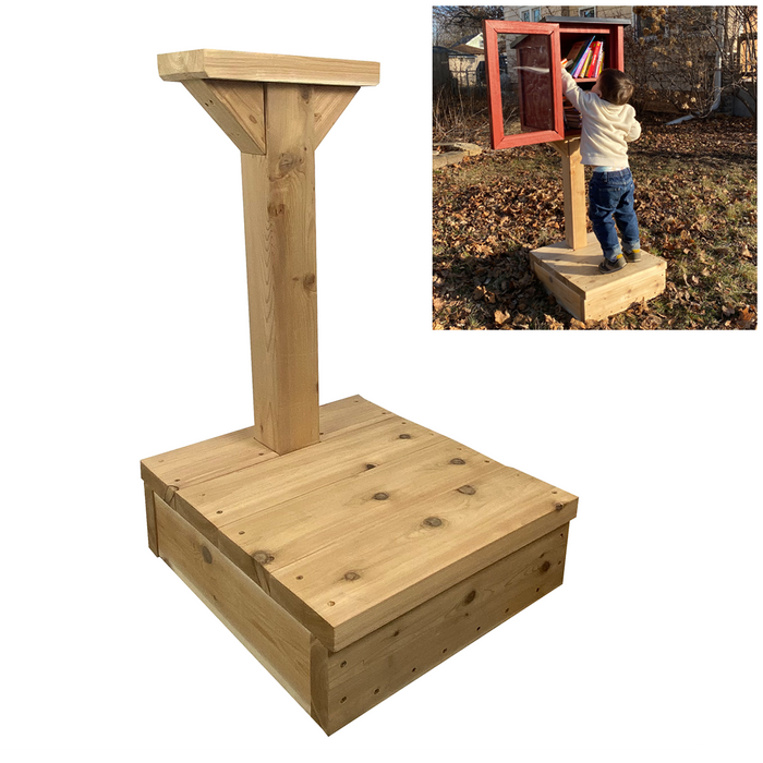 Step Stool Library Post and Topper