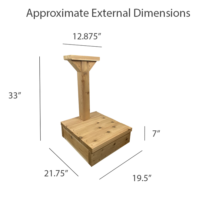 Step Stool Library Post and Topper
