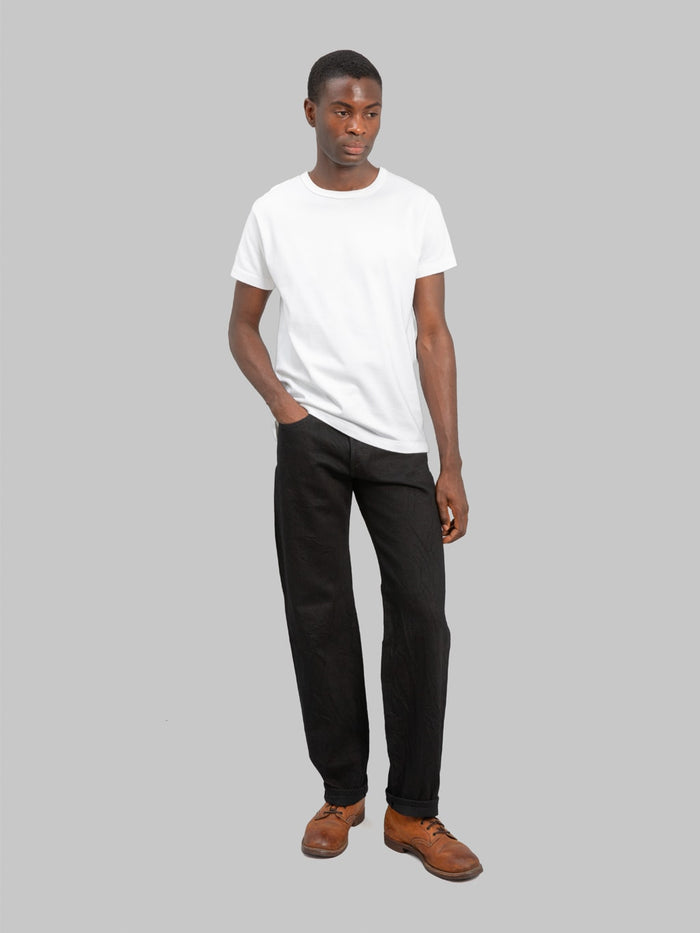 Stevenson Overall Co. Encinitas 150 12oz Solid Black Regular Straight Jeans