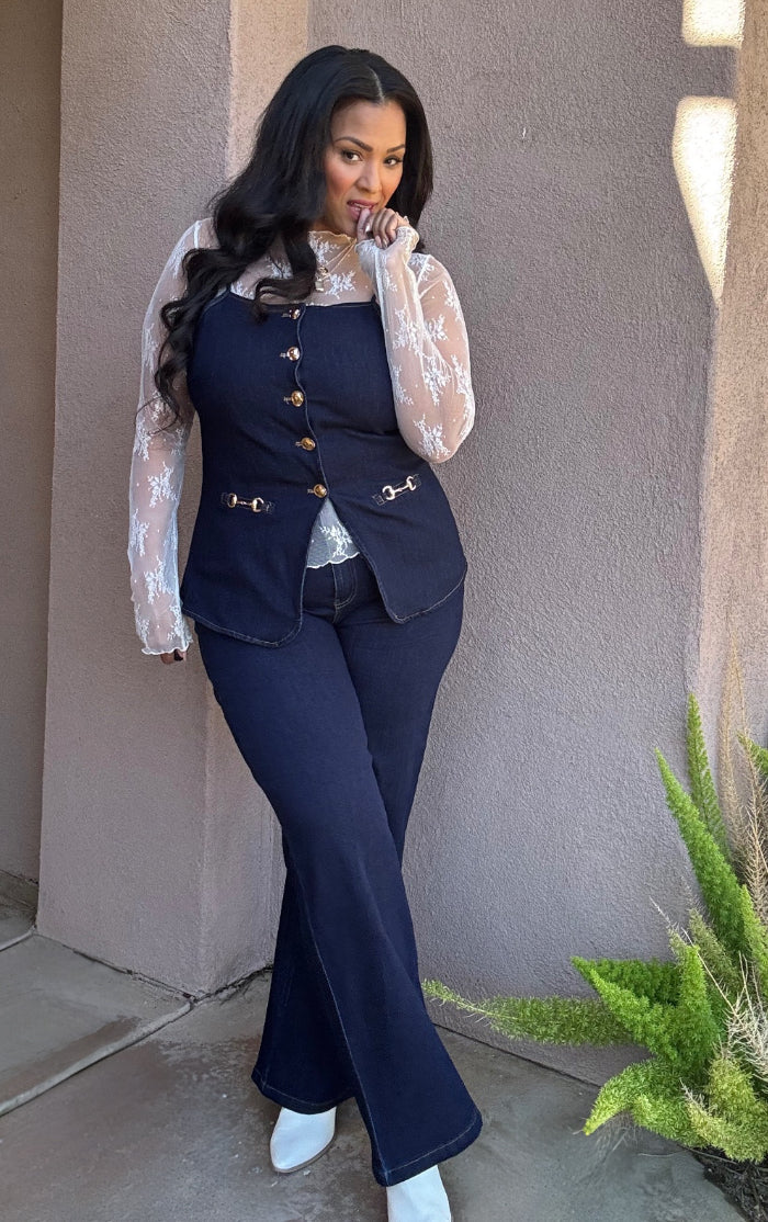 Stretch Denim Luxe 2-Piece Set image 4