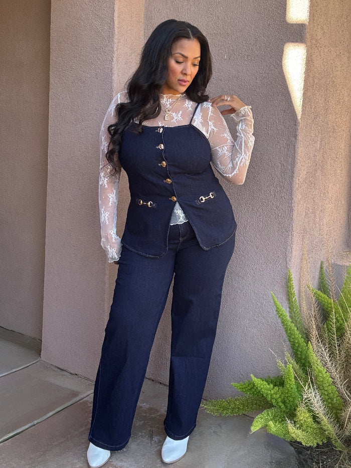 Stretch Denim Luxe 2-Piece Set image 5