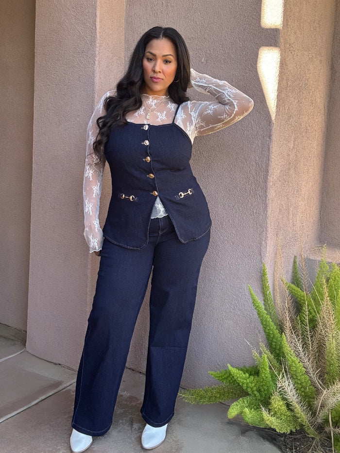 Stretch Denim Luxe 2-Piece Set image 6