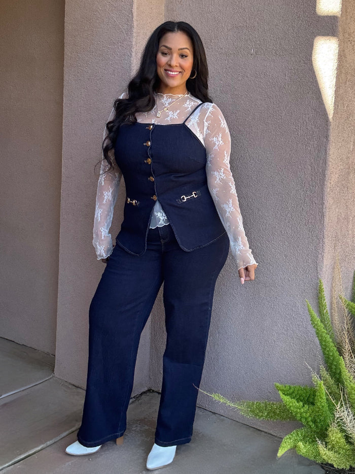 Stretch Denim Luxe 2-Piece Set image 7