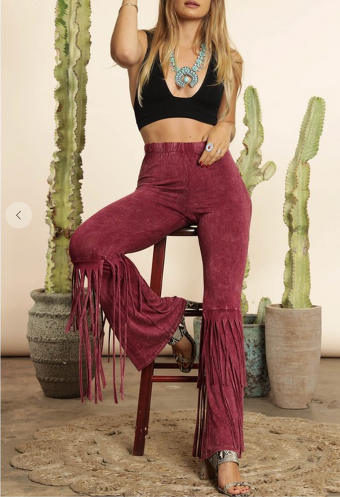 Stretchy Fringe Leggings image 2